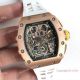 Swiss Grade Richard Mille RM11-03 Flyback Rose Gold Skeleton Watch White Rubber (2)_th.jpg